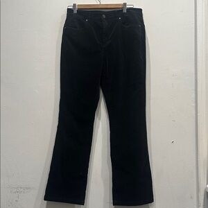 J. McLaughlin Velvet Pants jeans size 10 black bootcut minimalist classic